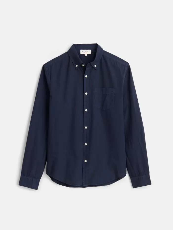 Alex Mill Mill Shirt In Cotton Poplin Dark Navy Men Shirts