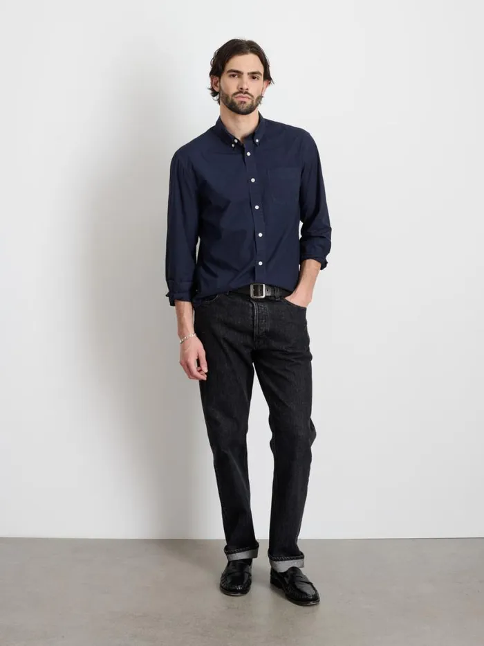 Alex Mill Mill Shirt In Cotton Poplin Dark Navy Men Shirts