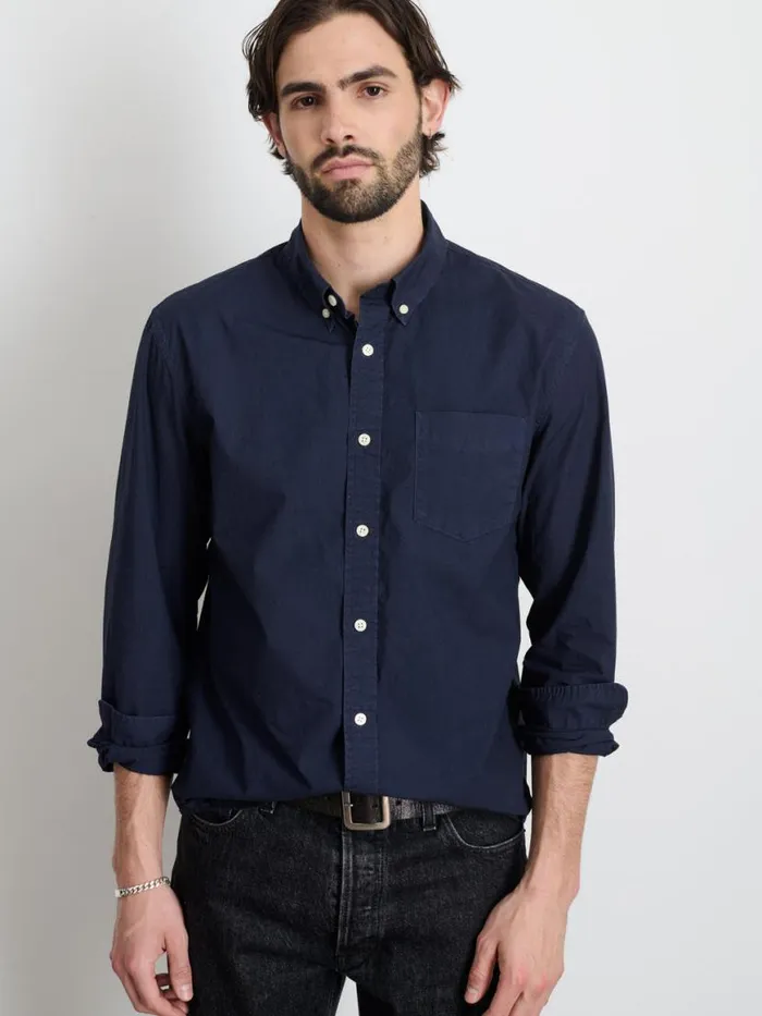 Alex Mill Mill Shirt In Cotton Poplin Dark Navy Men Shirts
