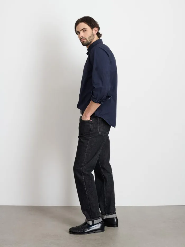 Alex Mill Mill Shirt In Cotton Poplin Dark Navy Men Shirts