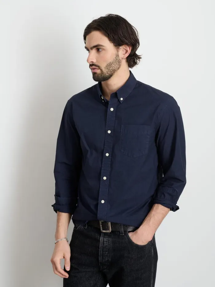 Alex Mill Mill Shirt In Cotton Poplin Dark Navy Men Shirts