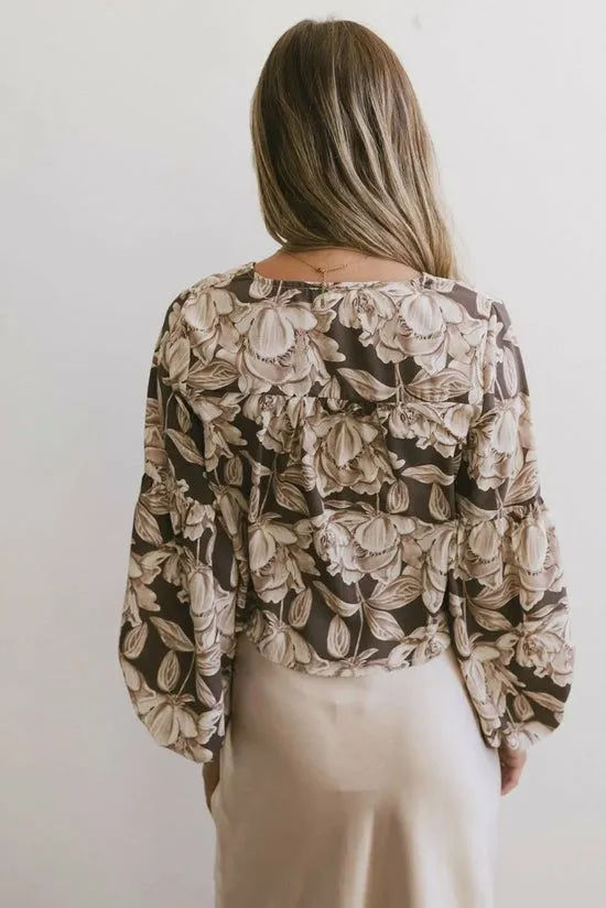 Bohme Isa Floral Blouse In Brown Brown Women Blouses