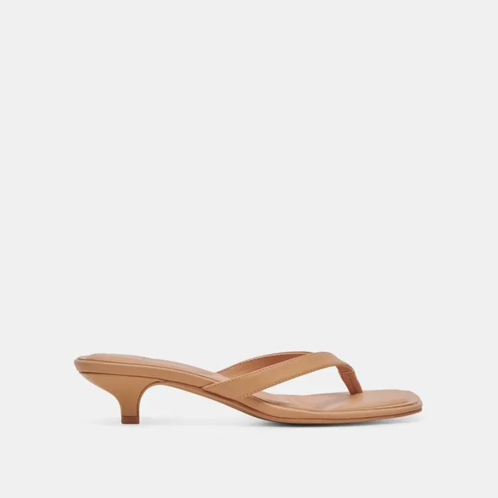 Heels Women Dolce Vita Tasiah Sandals Light Tan Leather