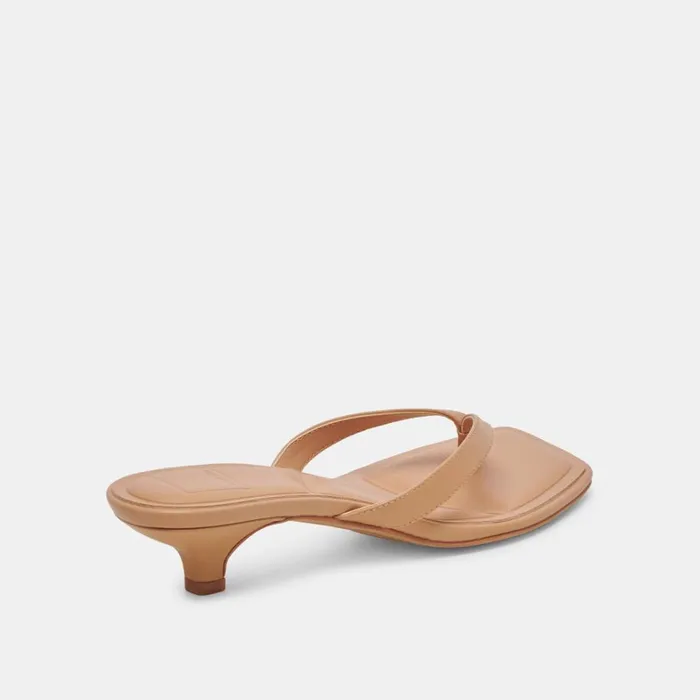 Heels Women Dolce Vita Tasiah Sandals Light Tan Leather