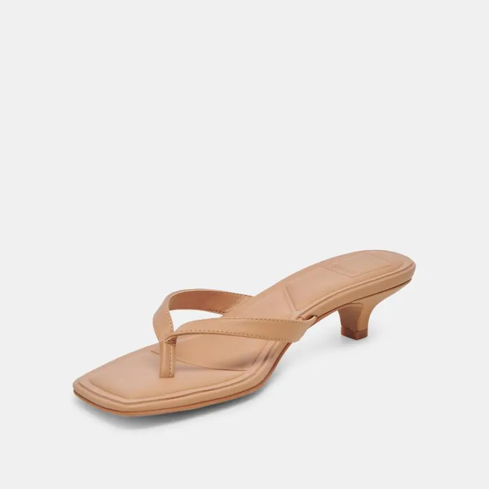 Heels Women Dolce Vita Tasiah Sandals Light Tan Leather