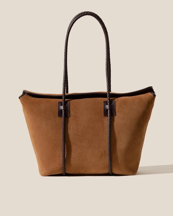 Hereu FORNA TOTE SUEDE 8211 Leather Framed Shoulder Bag WomenMen Tote Bags