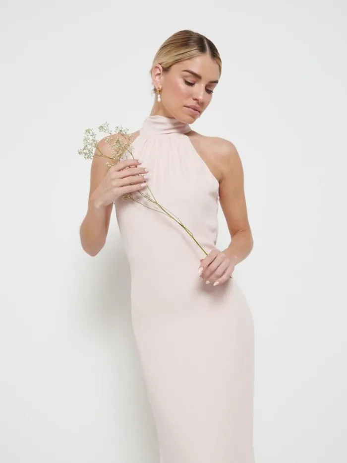Pretty Lavish Chiffon Bridesmaid Dresses Blush Odelle Chiffon Maxi Bridesmaid Dress Pretty Lavish Blush 8211 Women
