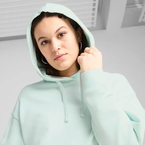Puma Hoodies and Sweatshirts ESS ELEVATED Comfort Hoodie Peaceful Blue 8211 Women Puma Hoodies and Sweatshirts ESS ELEVATED Comfort Hoodie Peaceful Blue 8211 Women