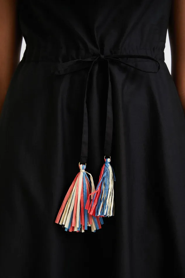 Stella Jean Ruffled Midi Dress Women Desigual Dresses
