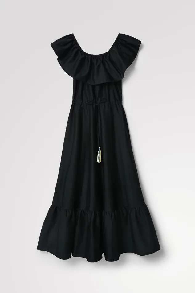 Stella Jean Ruffled Midi Dress Women Desigual Dresses