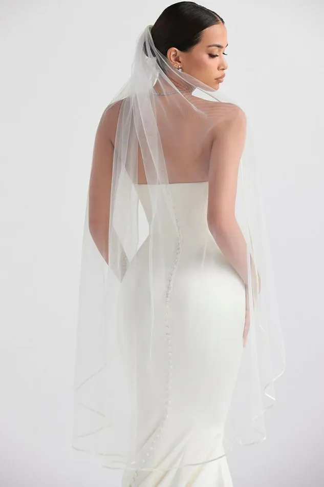 Women Simone White Soft Tulle Veil House Of CB Shop Bridal Women Simone White Soft Tulle Veil House Of CB Shop Bridal
