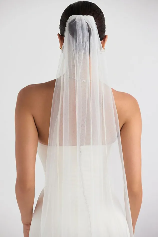 Women Simone White Soft Tulle Veil House Of CB Shop Bridal Women Simone White Soft Tulle Veil House Of CB Shop Bridal