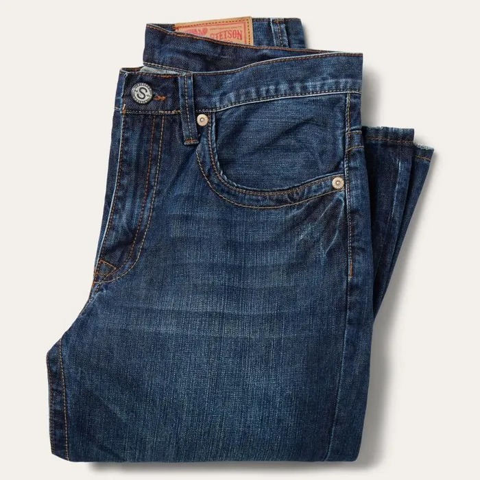 1520 Standard Straight Leg Jean Blue Men Stetson Modern Cut