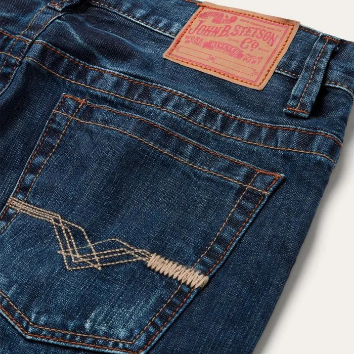 1520 Standard Straight Leg Jean Blue Men Stetson Modern Cut