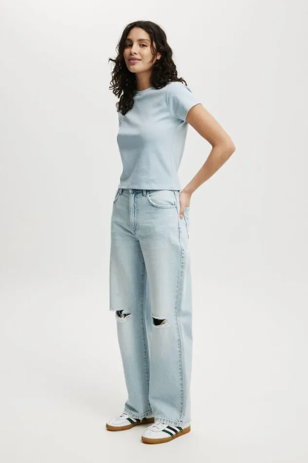 90S Baby Tee Shoreline Women Cotton On Tops