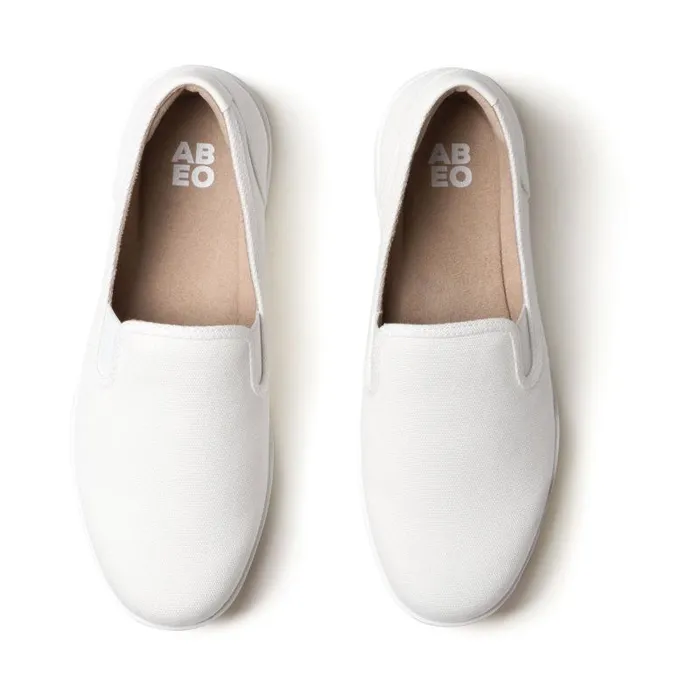 ABEO Encore Slip On White Womens Abeo Casual Shoes