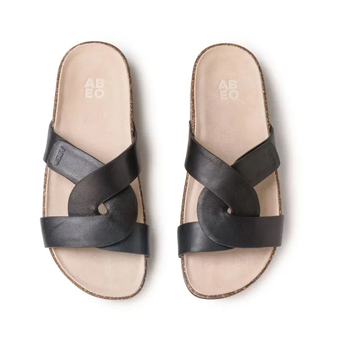 ABEO Lanai Slide Black Womens Abeo Sandals
