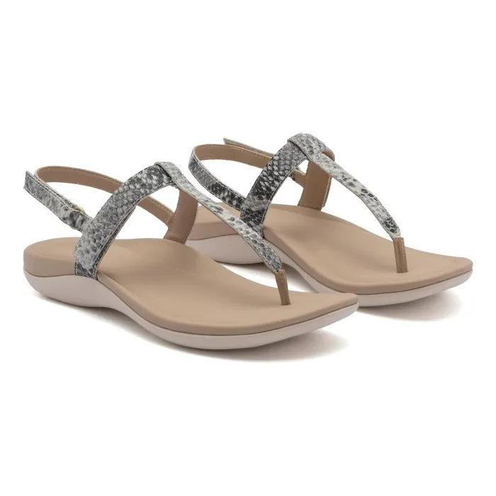 ABEO Oasis T Strap Metatarsal Animal Print Womens Abeo Sandals