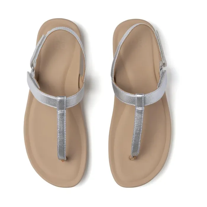 ABEO Oasis T Strap Metatarsal Grey Womens Abeo Sandals