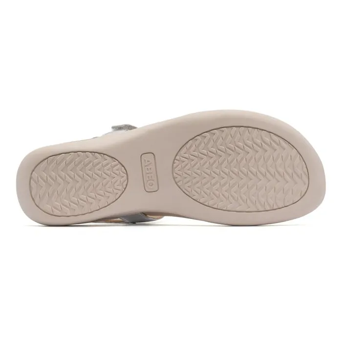 ABEO Oasis T Strap Metatarsal Grey Womens Abeo Sandals