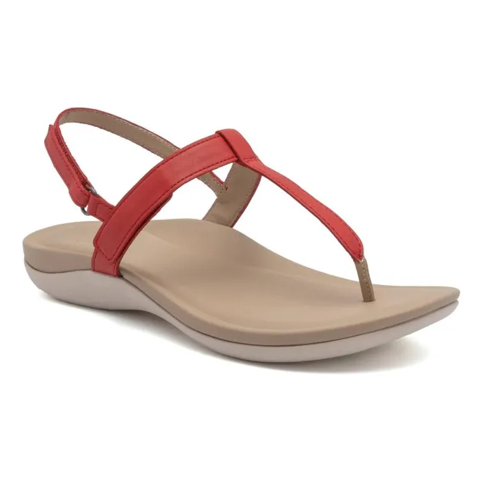 ABEO Oasis T Strap Metatarsal Red Womens Abeo Sandals