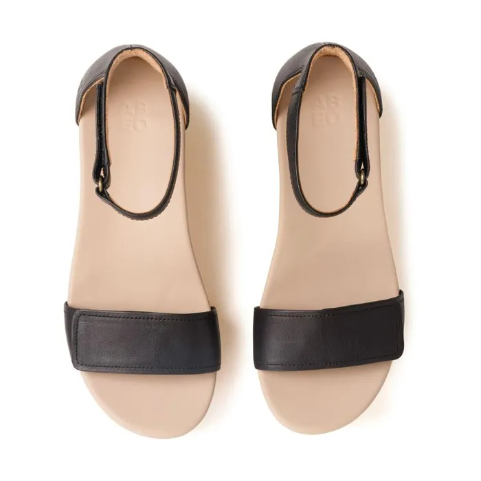 ABEO Riviera Ankle Sandal Metatarsal Black Womens Abeo Sandals