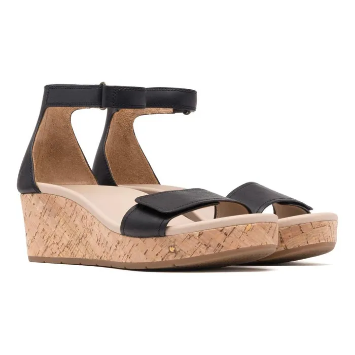 ABEO Riviera Ankle Sandal Metatarsal Black Womens Abeo Sandals
