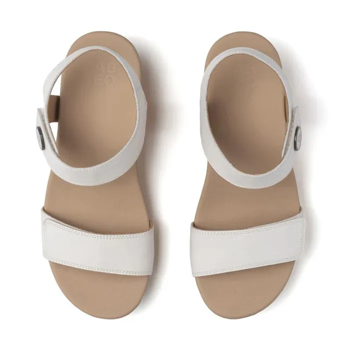 ABEO Riviera Strap Sandal White Womens Abeo Sandals