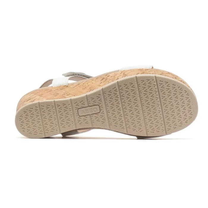 ABEO Riviera Strap Sandal White Womens Abeo Sandals