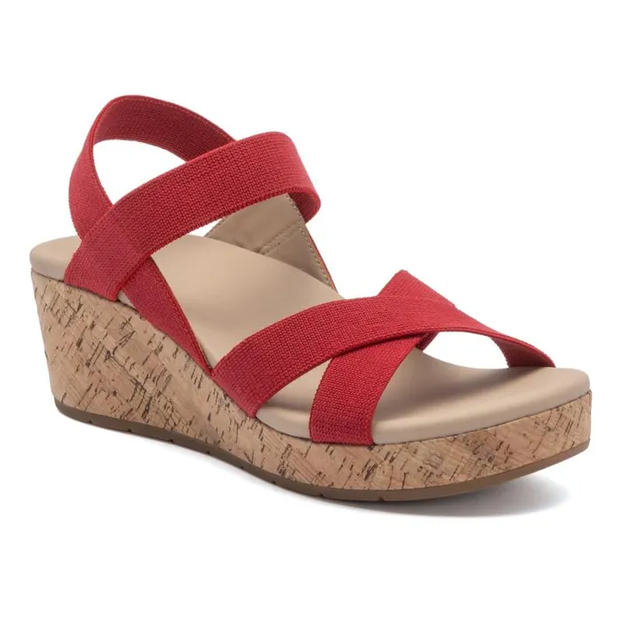 ABEO Riviera Stretch Red Womens Abeo Sandals