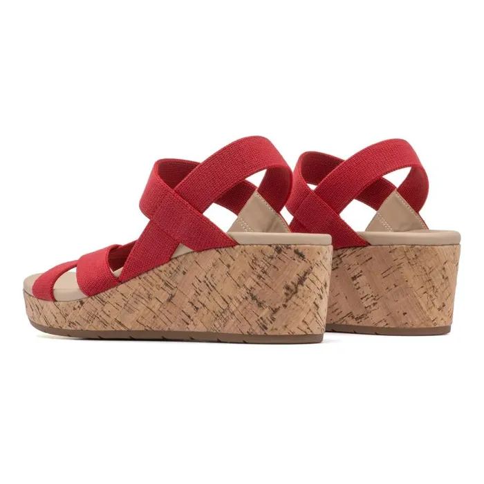 ABEO Riviera Stretch Red Womens Abeo Sandals