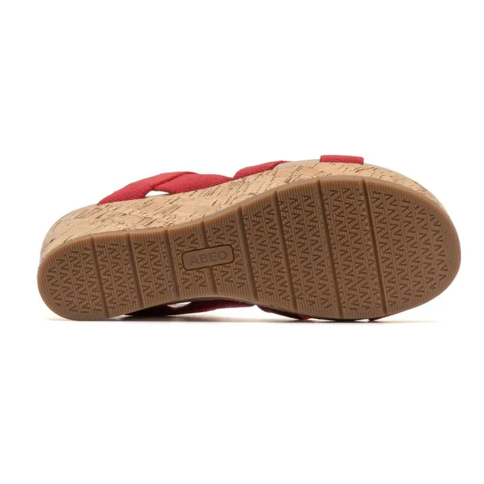 ABEO Riviera Stretch Red Womens Abeo Sandals