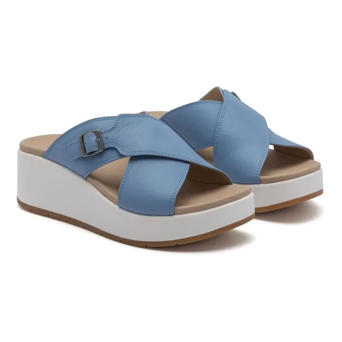 ABEO Solstice Cross Slide Blue Womens Abeo Sandals