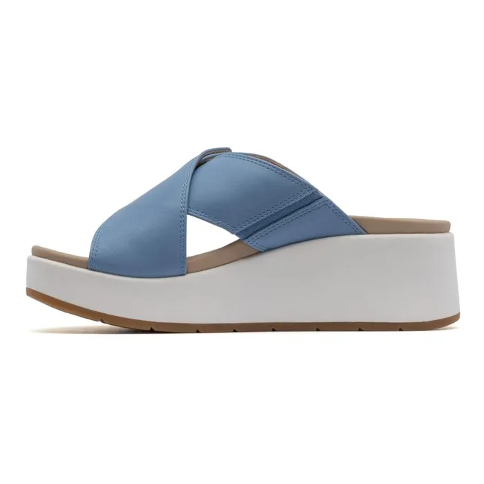 ABEO Solstice Cross Slide Blue Womens Abeo Sandals