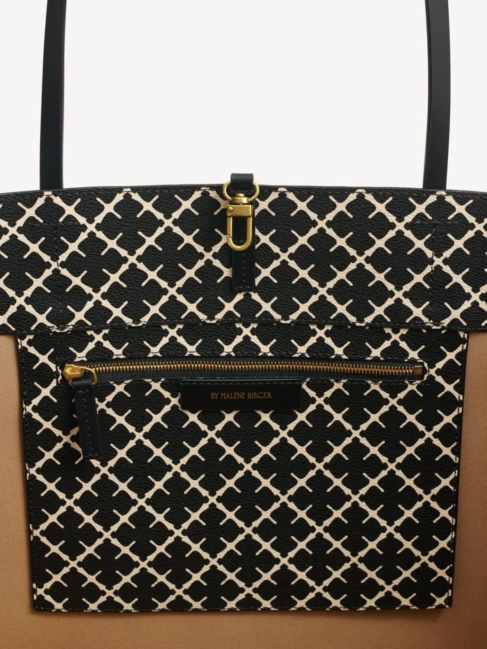 Abi Printed Tote Bag Black Women By Malene Birger Bags