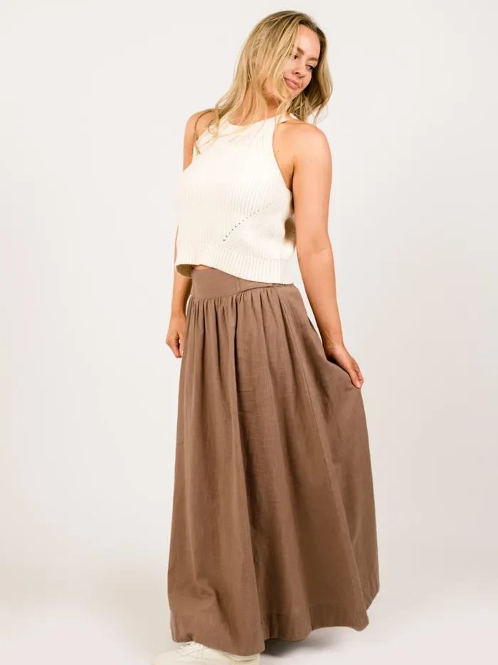 Able Skirts Women Kiah Maxi Skirt Driftwood
