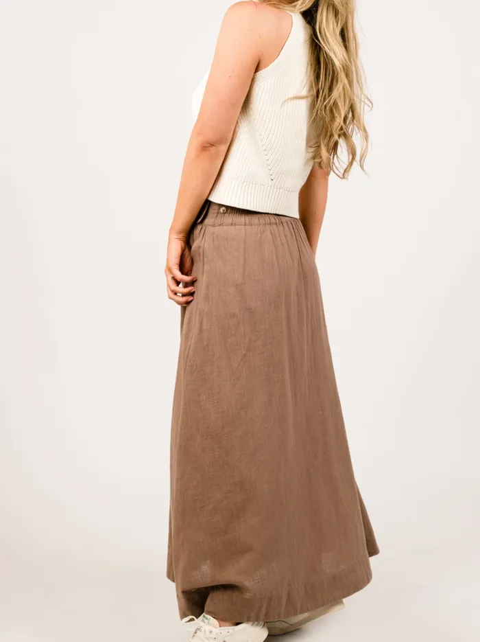 Able Skirts Women Kiah Maxi Skirt Driftwood