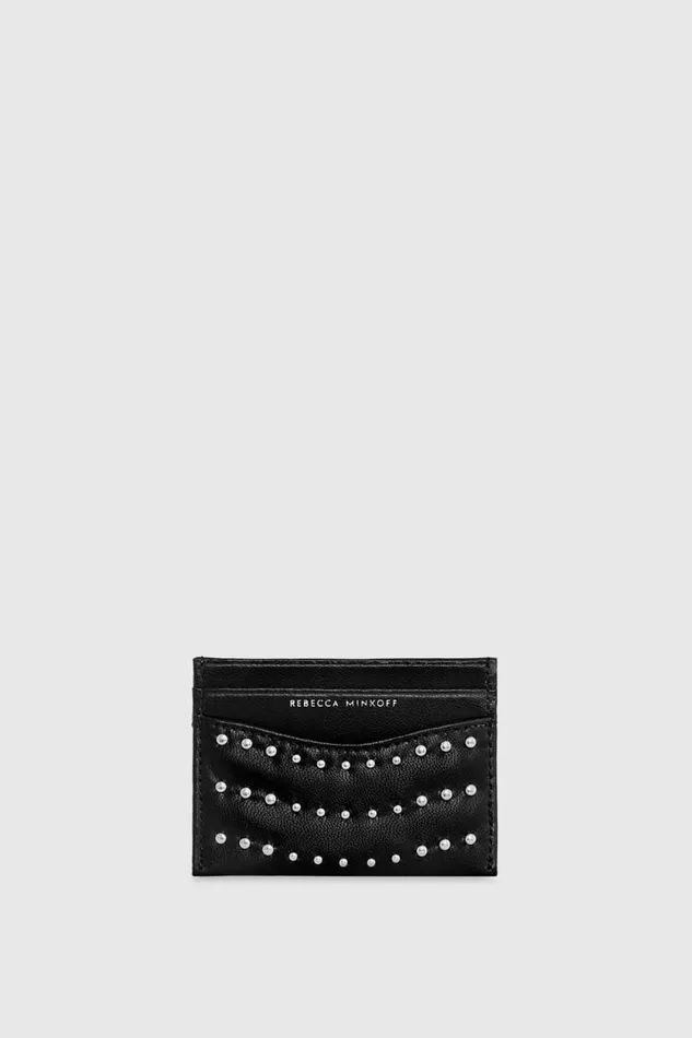 Accessories Holiday Gifts Rebecca Minkoff Studded Card Case Black