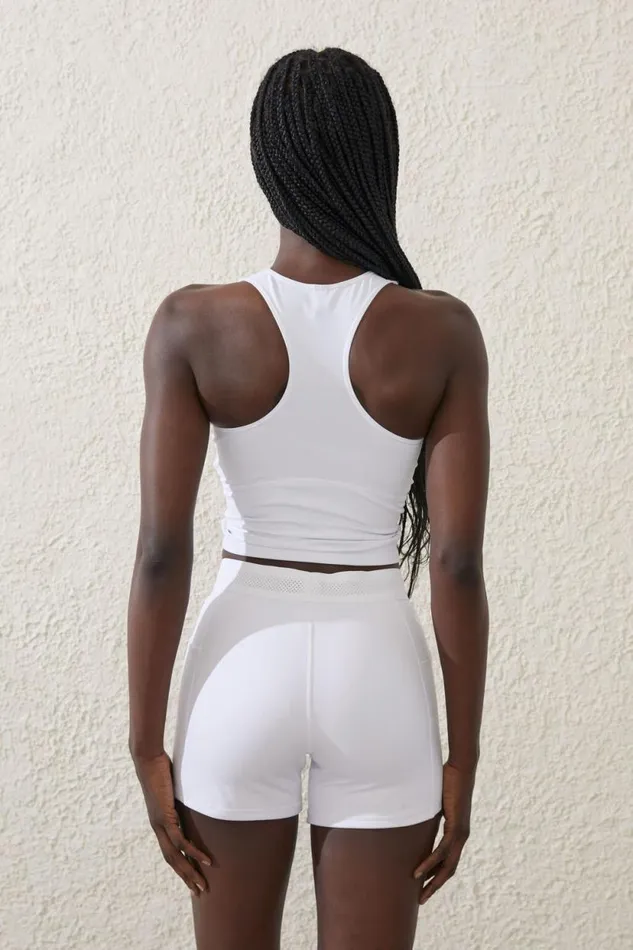 Active Core Racer Back Tank White Women Cotton On Tops