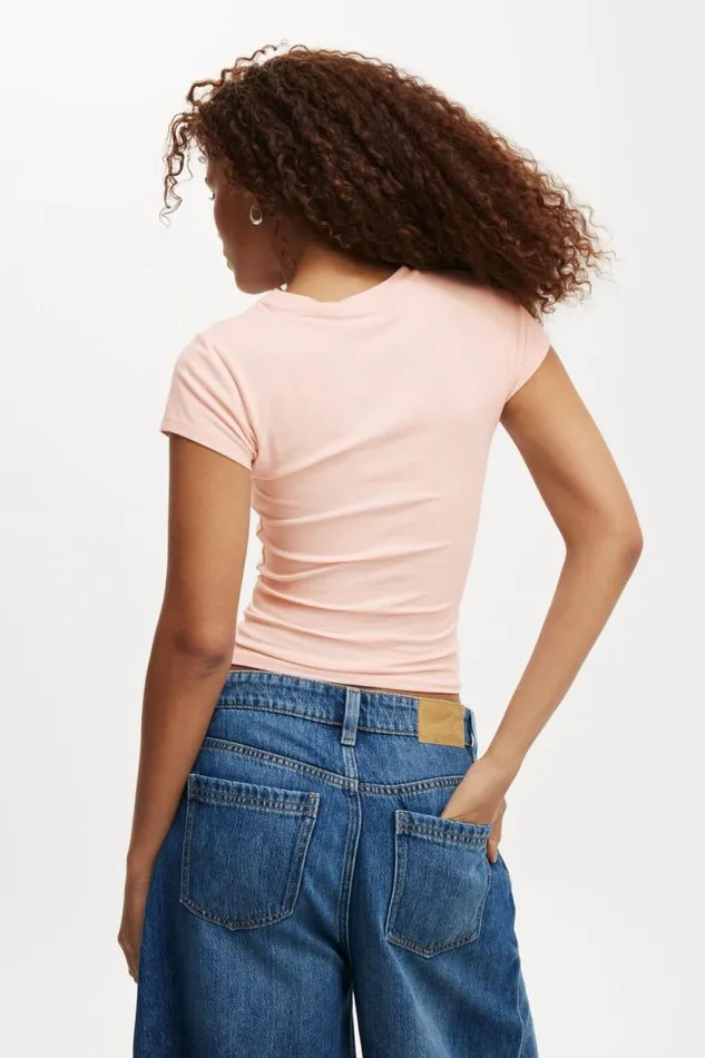 All Day Crew Tee Flossy Pink Women Cotton On Tops All Day Crew Tee Flossy Pink Women Cotton On Tops