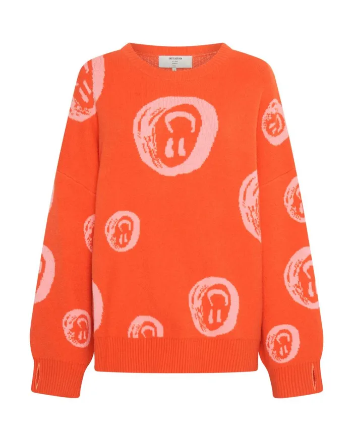 ALL OVER SMILEY KNIT SWEATER Women One Teaspoon Knitwear ALL OVER SMILEY KNIT SWEATER Women One Teaspoon Knitwear