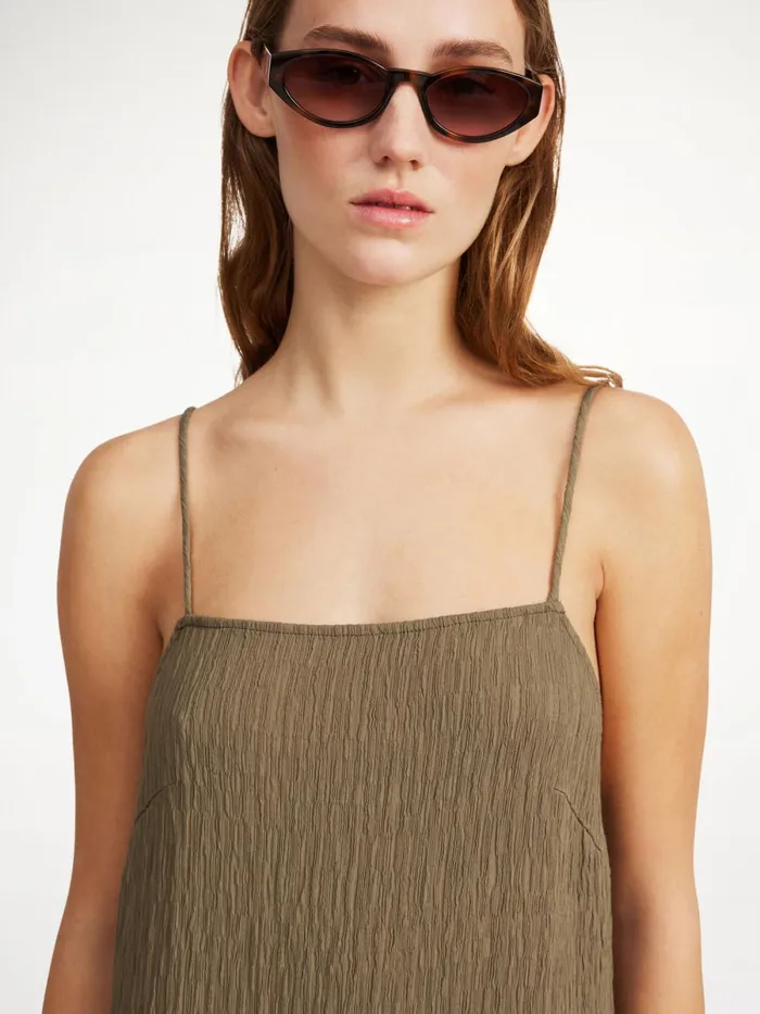 Almeena Maxi Dress Shitake Women By Malene Birger Dresses