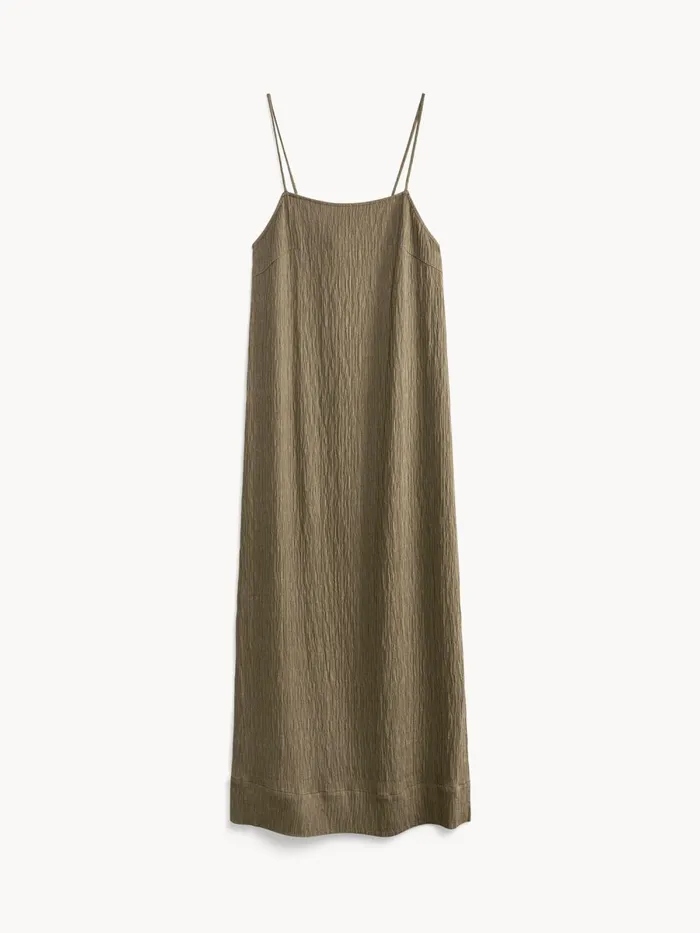 Almeena Maxi Dress Shitake Women By Malene Birger Dresses