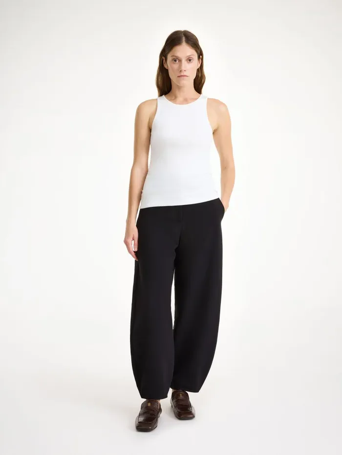 Amani Organic Cotton Tank Top Soft White Women By Malene Birger Tops and Blouses Amani Organic Cotton Tank Top Soft White Women By Malene Birger Tops and Blouses