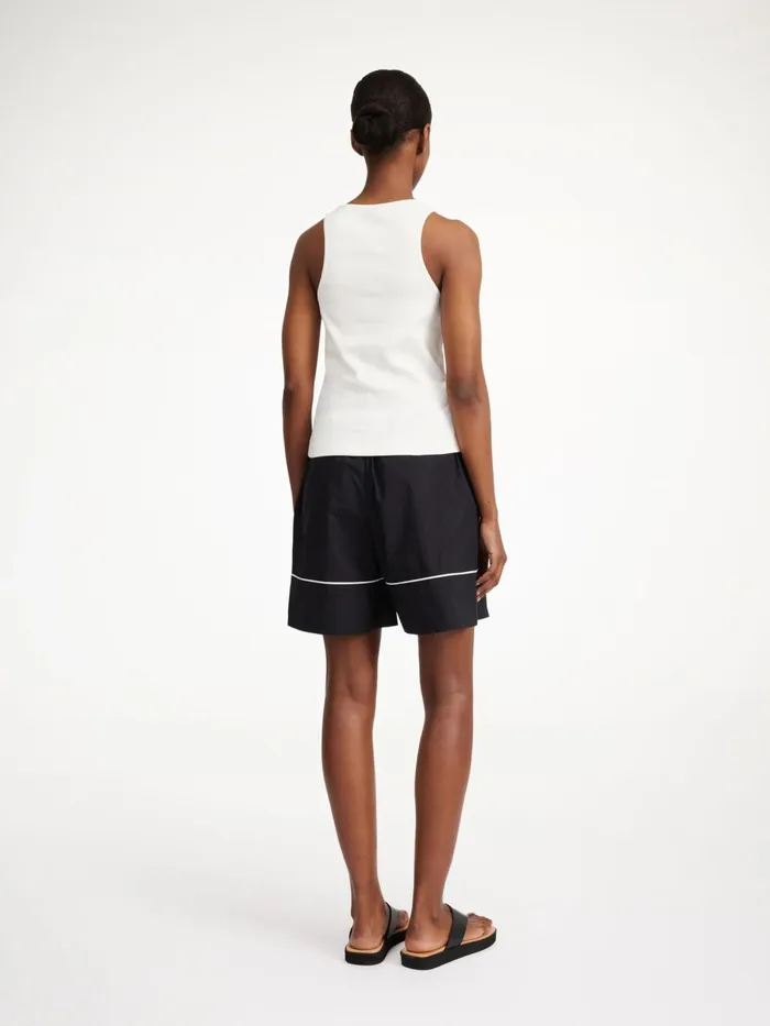 Amanias Tank Top Soft White Women By Malene Birger Tops and Blouses