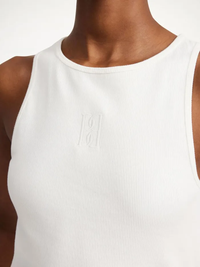 Amanias Tank Top Soft White Women By Malene Birger Tops and Blouses