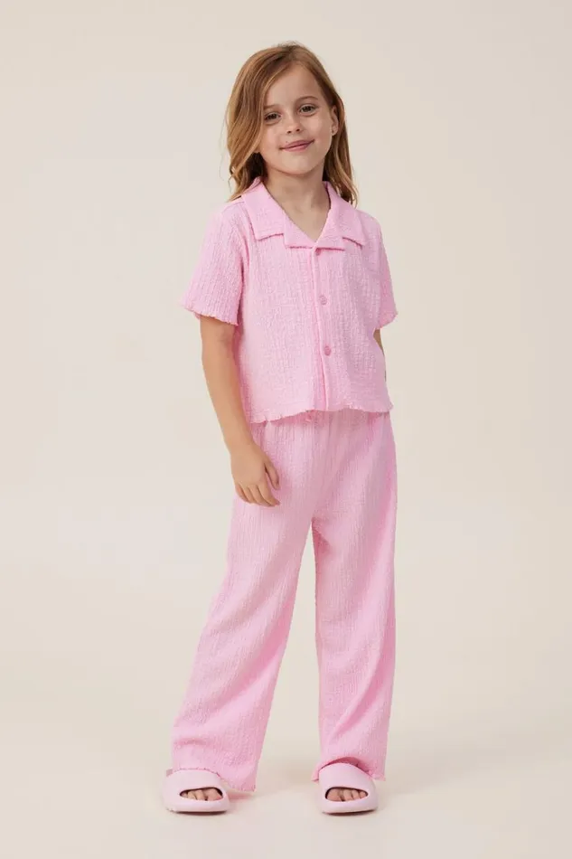 Amelie Short Sleeve Shirt Cali Pink Girls Cotton On Tops and TShirts Amelie Short Sleeve Shirt Cali Pink Girls Cotton On Tops and TShirts