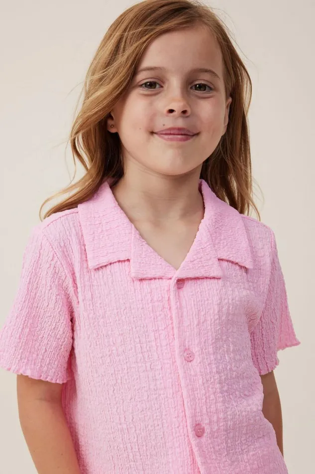 Amelie Short Sleeve Shirt Cali Pink Girls Cotton On Tops and TShirts Amelie Short Sleeve Shirt Cali Pink Girls Cotton On Tops and TShirts