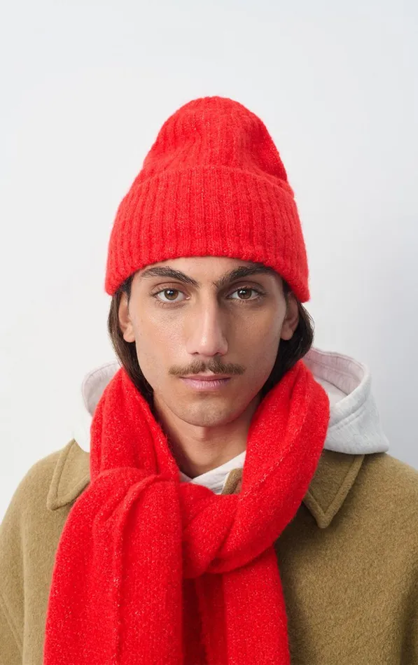 American Vintage Beanies and Caps WomenMen Beanie East Melange Pepper American Vintage Beanies and Caps WomenMen Beanie East Melange Pepper