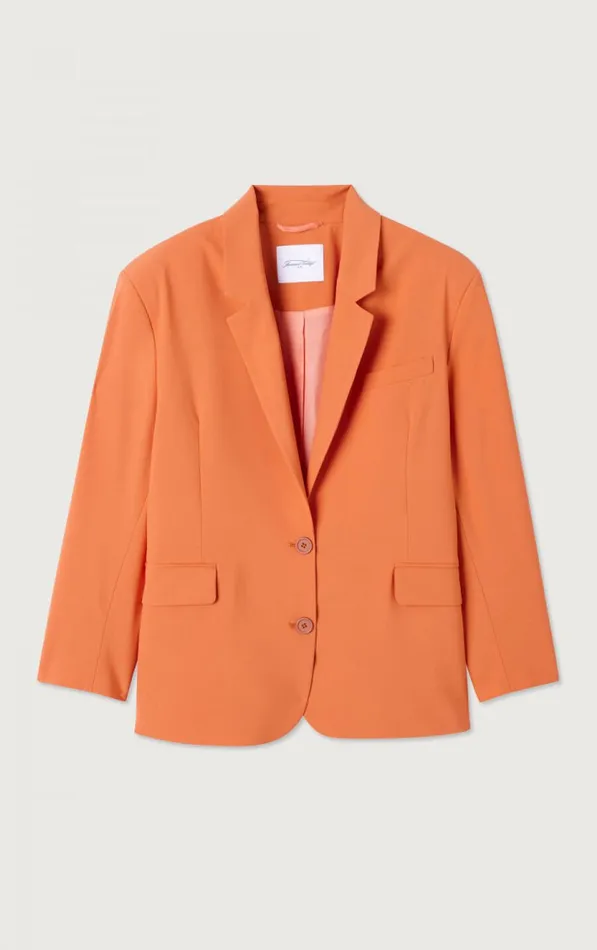 American Vintage Jackets and Blazers Women Blazer Kabird Apricot American Vintage Jackets and Blazers Women Blazer Kabird Apricot